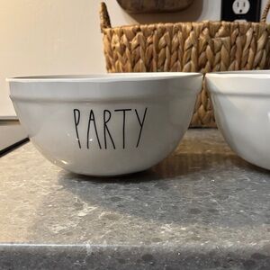 Rae Dunn White Melamine bowl set of 3